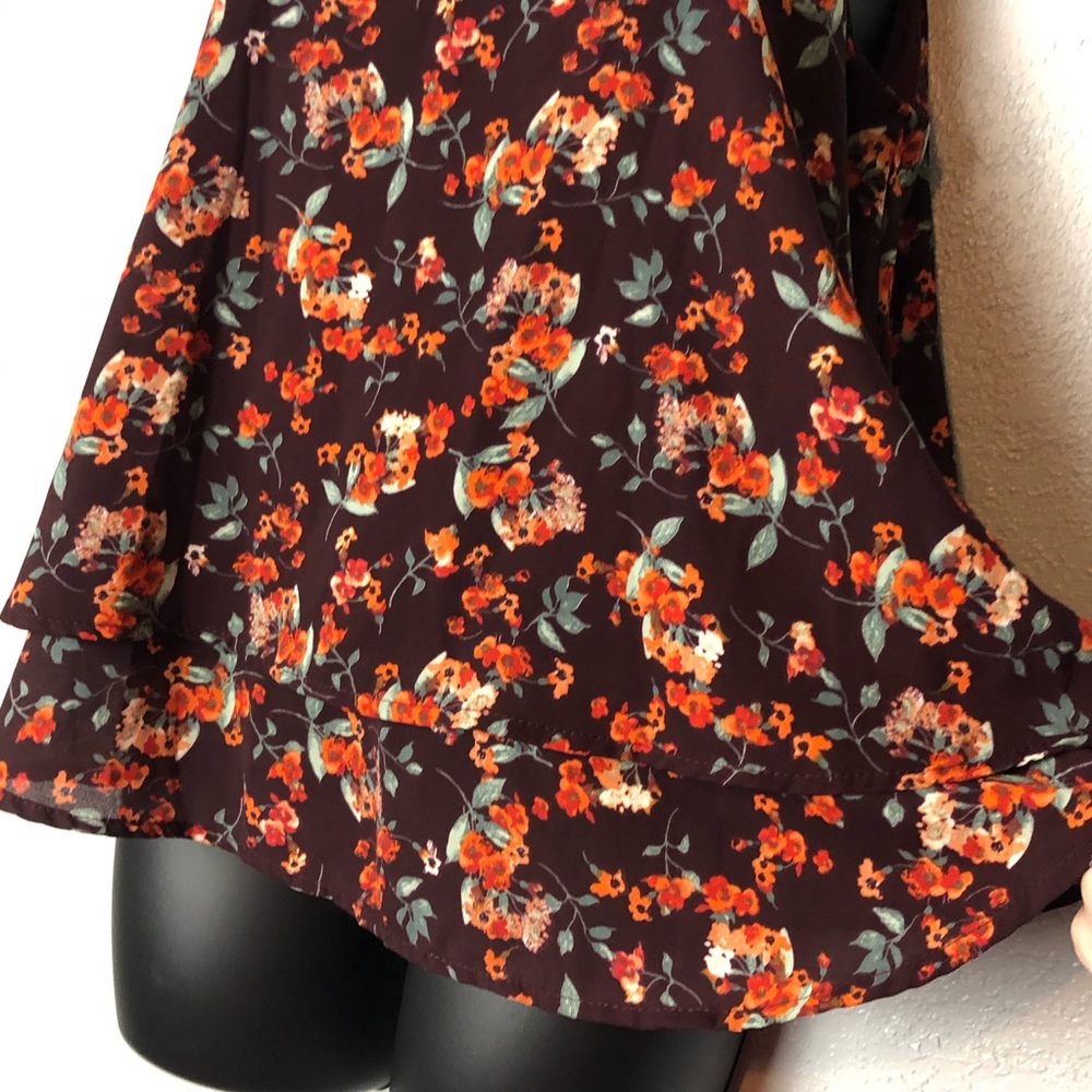 PEACH LOVE California Runway Seven floral shirt S - Picture 5 of 14